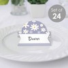Big Dot of Happiness Purple Daisy Flowers - Floral Party Tent Buffet Card - Table Setting Name Place Cards - Set of 24 - 2 of 4