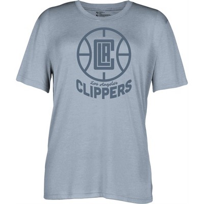 Nba Los Angeles Clippers Men's Long Sleeve Gray Pick And Roll Poly