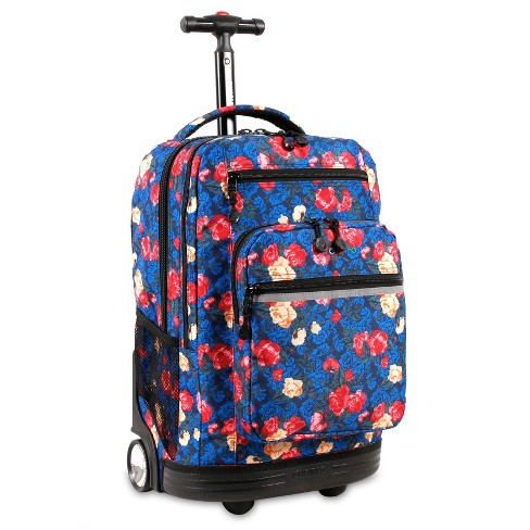 J World Sundance Laptop Rolling Backpack Vintage Rose Target