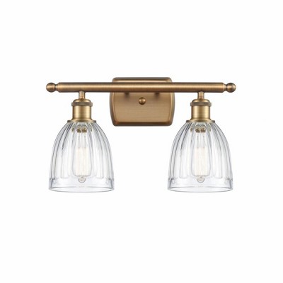 Brookfield - 2 Light Bath Vanity In Industrial Style-9 Inches Tall and 16 Inches Wide