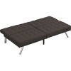 Streamdale WOOD FRAME, STAINLESS LEG, FUTON, SOFA BED Espresso - 3 of 4