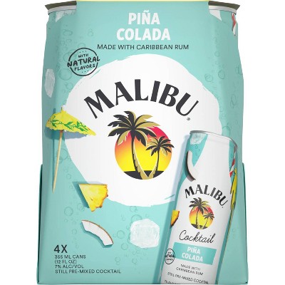 Malibu Pina Colada 4pk/355ml Cans