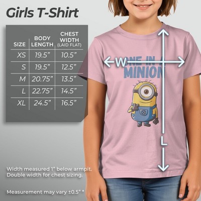 Despicable Me Girl's Despicable Me Cute One in a Minion T-Shirt - Light Pink - Medium — фото 5