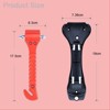 Window Breaker Hammer Window Breaker & Seatbelt Cutter Vehicle Escape Tool, Orange 2 Pcs - 3 of 4