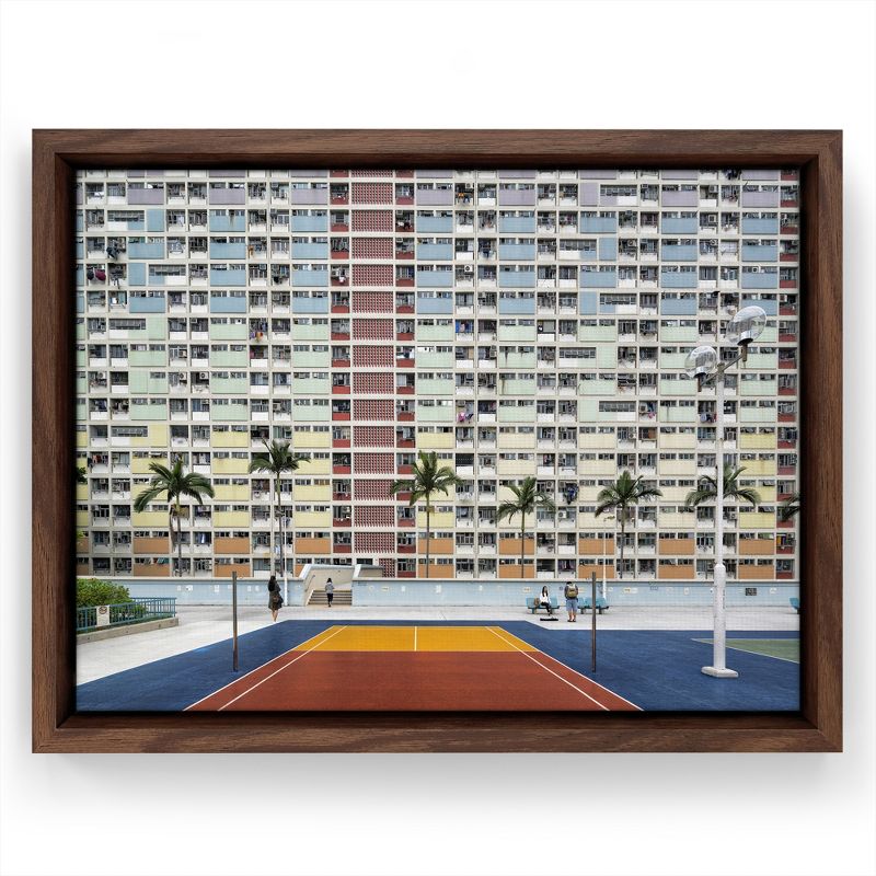 Americanflat - Choi Hung Estate by PI Creative Art Floating Canvas Frame - Modern Wall Art Decor, 1 of 7