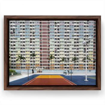 Americanflat - Choi Hung Estate by PI Creative Art Floating Canvas Frame - Modern Wall Art Decor