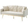 DOMETOUR 67.7 Inches Futon Sofa Bed, Modern Convertible Sofa Bed for Living Room Bedroom - 3 of 4