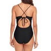 Clearlove One Piece Swimsuits for Women Tummy Control Swimwear Training Athletic Slimming Cutout Bathing Suits - 4 of 4