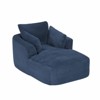 AENKYO Oversized Sleeper Sofa Bed & Cloud Lounge Chair, Corduroy Upholstered Sofa No Assembly Required for Living Room - 4 of 4