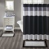 SEVOBAL Bathroom Rugs Bath Mat Rug Home Decor Carpet Shower Mat Non-Skid for Bathtub Side Floor Shower Room Bathroom, Black, 20"*30"*0.5" - 2 of 4