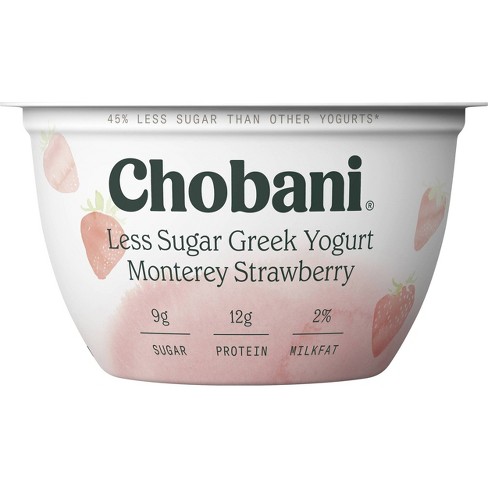 Chobani Monterey Strawberry Low Fat Blended Greek Yogurt - 5.3oz - image 1 of 4