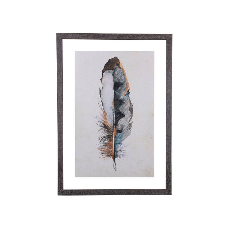 20&#34; x 28.7&#34; (Set of 2) Designs Feathers Framed Wall Art - Storied Home, 5 of 10