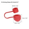 Unique Bargains Silicone Straw Tips Cover Fits 8mm/0.31 Drinking Straws 10 Pcs - 2 of 4