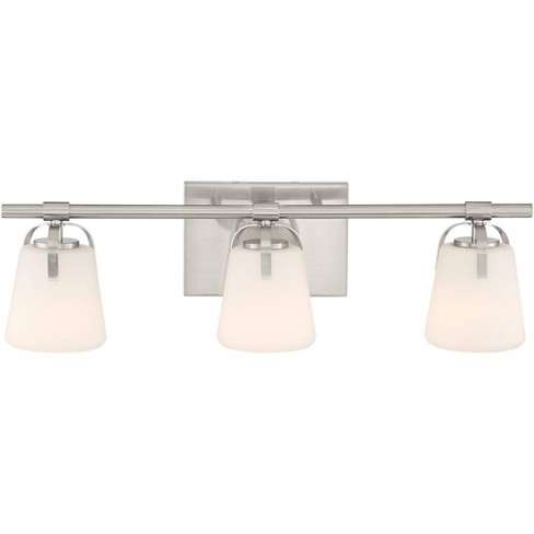 Home Decorators Collection 4-Light Satin Nickel Bath Sconce with Opal Glass Shad 