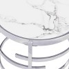 Maliang Modern Round End Table with Sintered Stone Top, Coffee Table for Living Room 20.67''W x 20.67''D x 21.65''H - 4 of 4