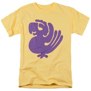 Legends Of The Hidden Temple Purple Parrots Alt Logo Adult T-Shirt Banana - 1 of 4