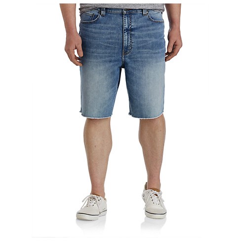 True Nation Athletic Fit Denim Shorts - Men's Big And Tall Faded Wash X ...