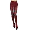 Memoi Women's Stripe Slouched Cotton Blend Sweater Tights - 2 of 4