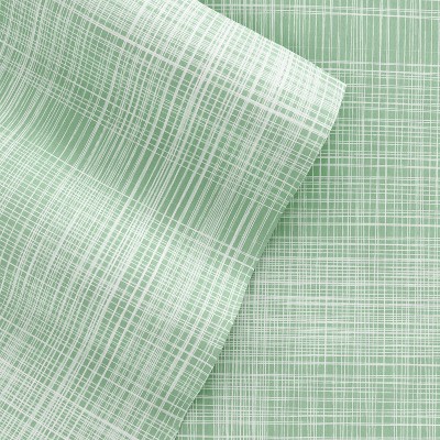 Twin Green Microfiber Forest Print Bedding Set