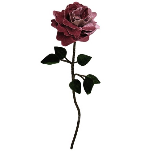 Northlight 20.5 Pink Velvet Rose Artificial Flower Spring Stem