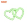 Unique Bargains Metal Heart Shape Handbag Spring Buckle Snap Hook Clip 15 Pcs - 3 of 4