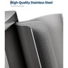 13 Gallon(50 Liter) Stainless Steel Kitchen Trash Can with Soft Close Lid, Step-on Rustproof Garbage Can for Kitchen,  Rear Handle - 4 of 4