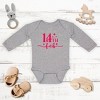 The Juniper Shop 14th Feb Stars Puff Print Baby Long Sleeve Bodysuit - 2 of 3