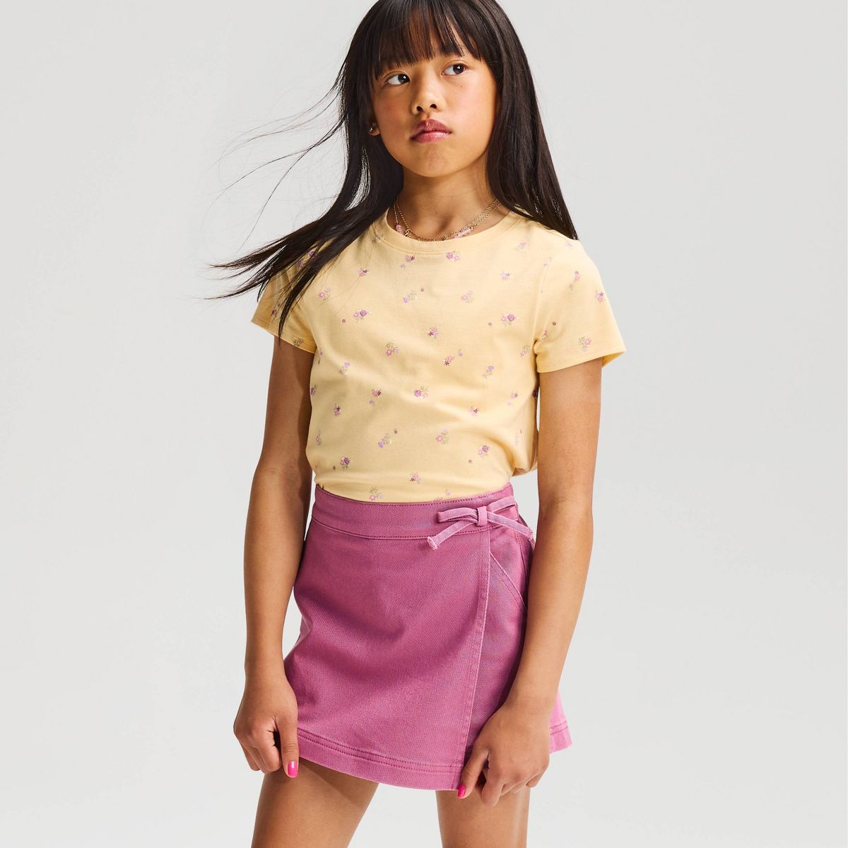 Girls' Short Sleeve 100% Cotton T-Shirt - Cat & Jack™ - thumbnail 4