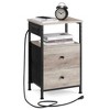 VASAGLE Nightstand with Charging Station, Side Table, End Table - image 2 of 4