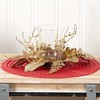 Nearly Natural 10-in Golden Artificial Christmas Candelabrum - 4 of 4