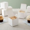 Juvale 100 White Gift Box Wrapping Paper Container w/ Lid for Party Wedding Favor 3x3x3 - 3 of 4