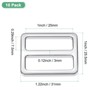 Unique Bargains Zinc Alloy Durable Multipurpose Tri Glide Metal Buckles for Bags 10 Pcs - 3 of 4