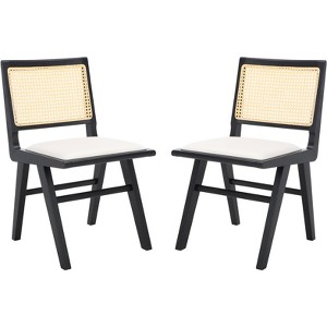 Hattie French Cane Cushion Seat Dining Chair (Set of 2) - SFV4154 - Safavieh Couture - 1 of 4