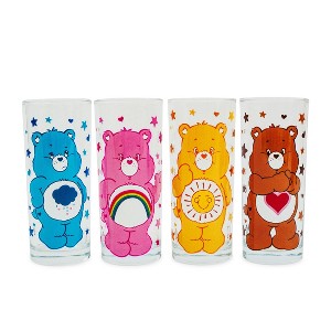 Silver Buffalo Care Bears 4-Piece Tumbler Glass Set | Each Holds 10 Ounces - 1 of 4