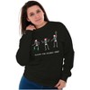 Christmas Skeletons Holiday Spirit Sweatshirt for Men or Women Brisco Brands - 4 of 4