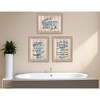 HomeRoots Set Of Three Humorous Brown Framed Print Bathroom Wall Art - 2 of 2