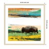 Amanti Art Bison Primary Decision by Sisa Jasper Wood Framed Wall Art Print - 4 of 4