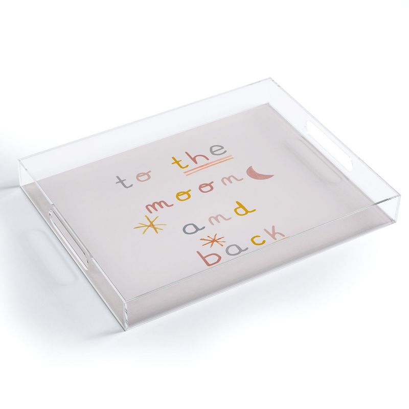 Hello Twiggs To the Moon and Back Acrylic Tray - Deny Designs, 1 of 5