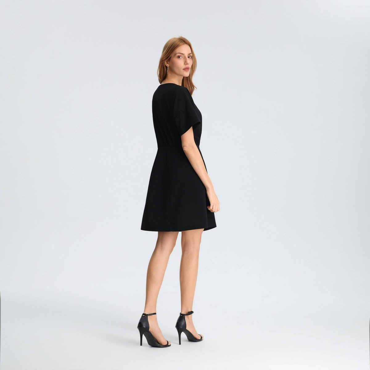 Женские платья A New Day Women's Short Sleeve Mini A-Line Dress - A New Day™ Black XS — фото 2