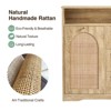 Rattan Storage Cabinet, Tilt Out 10 Gallon Garbage Can Cabinet, Dog Proof Trash Bin - 4 of 4