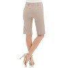 Rekucci Women’s Comfort Stretch Pull‑On Bermuda Shorts with Functional Pockets - 3 of 4