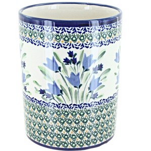 Blue Rose Polish Pottery 832 Zaklady Utensil Jar - 1 of 1