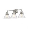 Millennium Lighting Eyden 3 - Light Vanity in  Brushed Nickel - 4 of 4