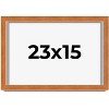 PosterPalooza | Flat Brown Picture Frame - UV Acrylic, Backing Board, Hanging Hardware Included - 2 of 4