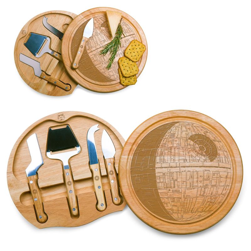 Star Wars Death Star Circo Wood Cheese Board with Tool Set by Picnic Time, 1 of 6