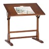 36" Canvas & Color Retro Wood Table Rustic Oak - Studio Designs: Adjustable, for Crafts & Office - 2 of 4