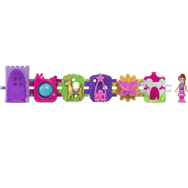 Polly Pocket Bracelet Treasures Mushroom Wearables with Snap-Together Sections and Micro Doll, 1 of 7
