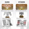 Aoibox Christmas tree topper lighted 1 Piece 6 projection modes LED rotating lights 3D silver glitter star for holiday decorations - 4 of 4