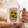 Best Grandma Ever Mug, Sunflower Grandmother Gift (Non-Custom Only)| OrnamentallyYou - 4 of 4