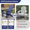 GARPROVM Cozy HDPE Adirondack Chair Weather-Resistant Outdoor Patio Chair - 4 of 4